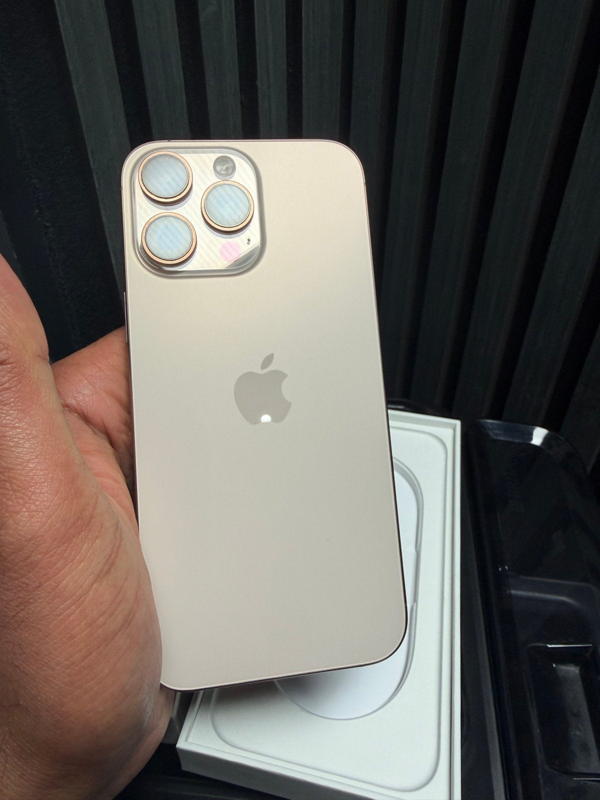 iPhone 16 Pro Max 256GB Desert Titanium (92% batterij), Telecommunicatie, 256 GB, IPhone 16 Pro Max, Ophalen of Verzenden, Zo goed als nieuw