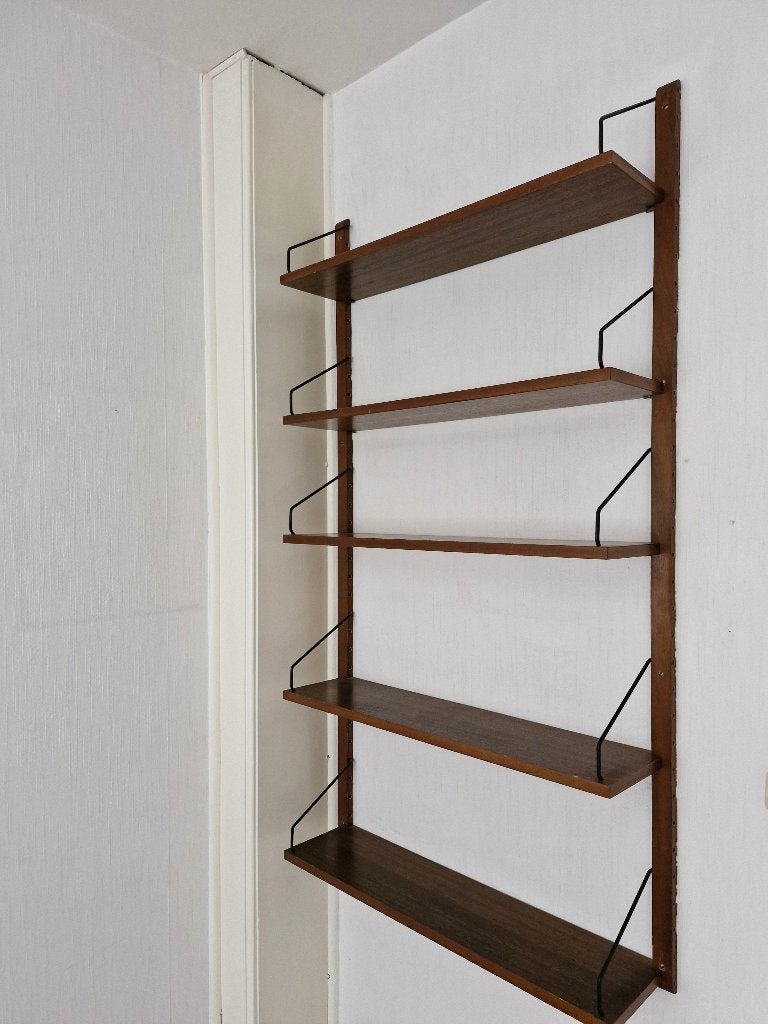 Vintage boekenrek / wandrek Poul Cadovius Deens, Ophalen, Gebruikt, ., Poul Cadovius