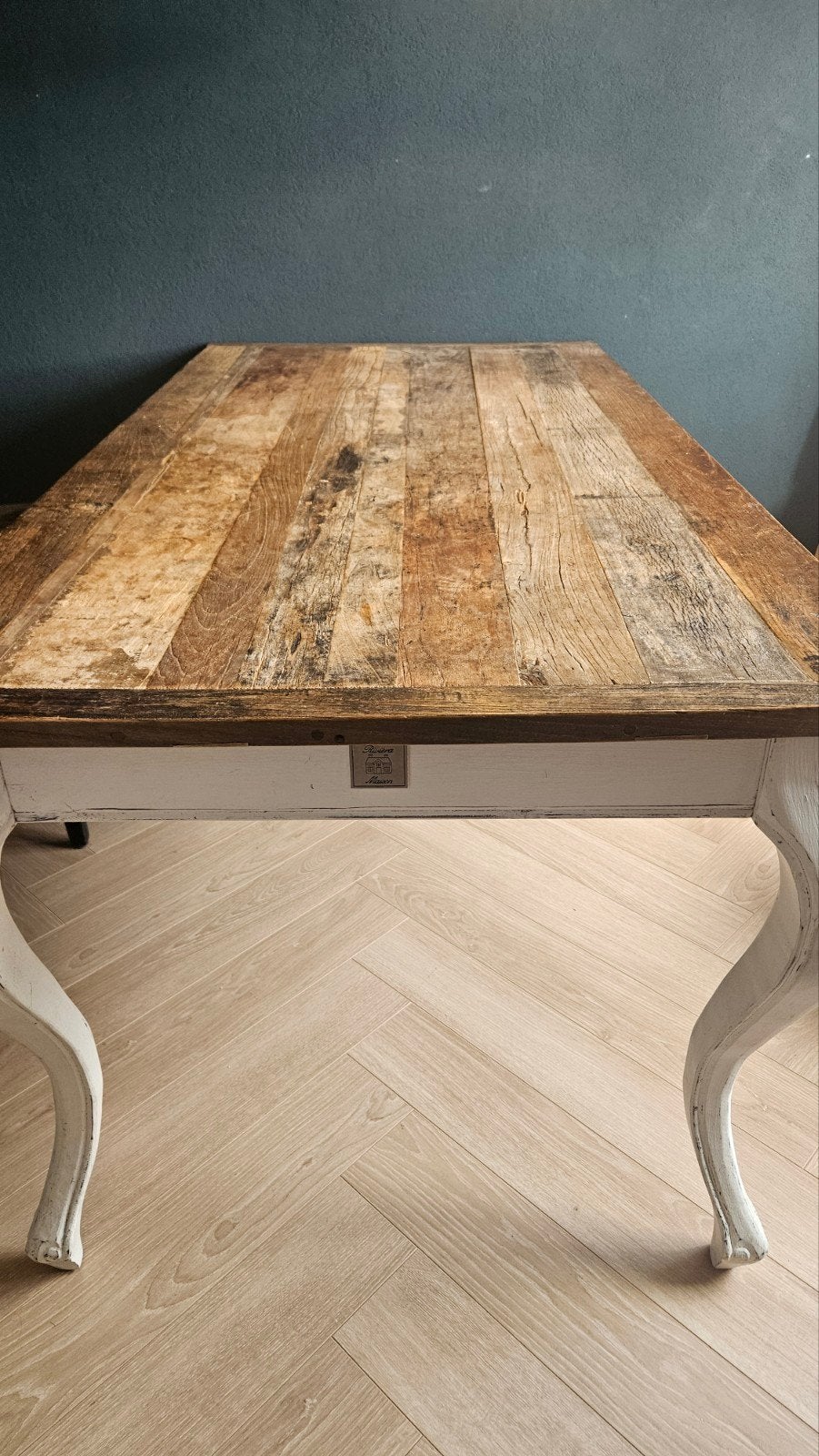 Robuuste Rivera Maison tafel - 180x110 cm, Ophalen, Gebruikt, 200 cm of meer, 50 tot 100 cm