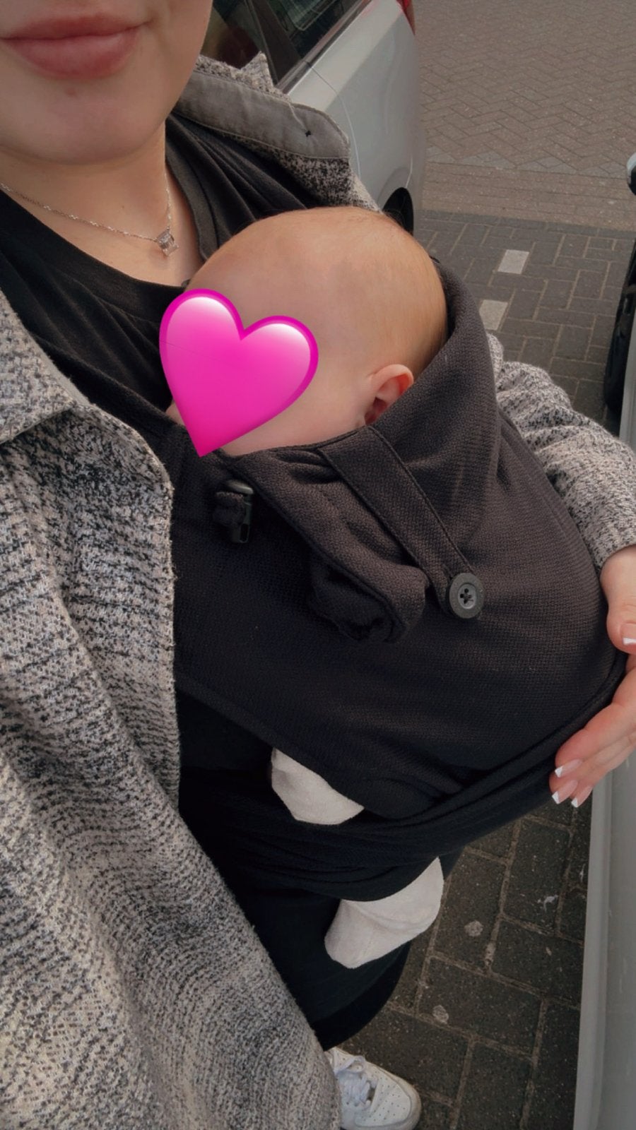 Pure Baby love Draagzak/draagdoek wrap&go, Zo goed als nieuw, Buik, Draagzak, Ophalen