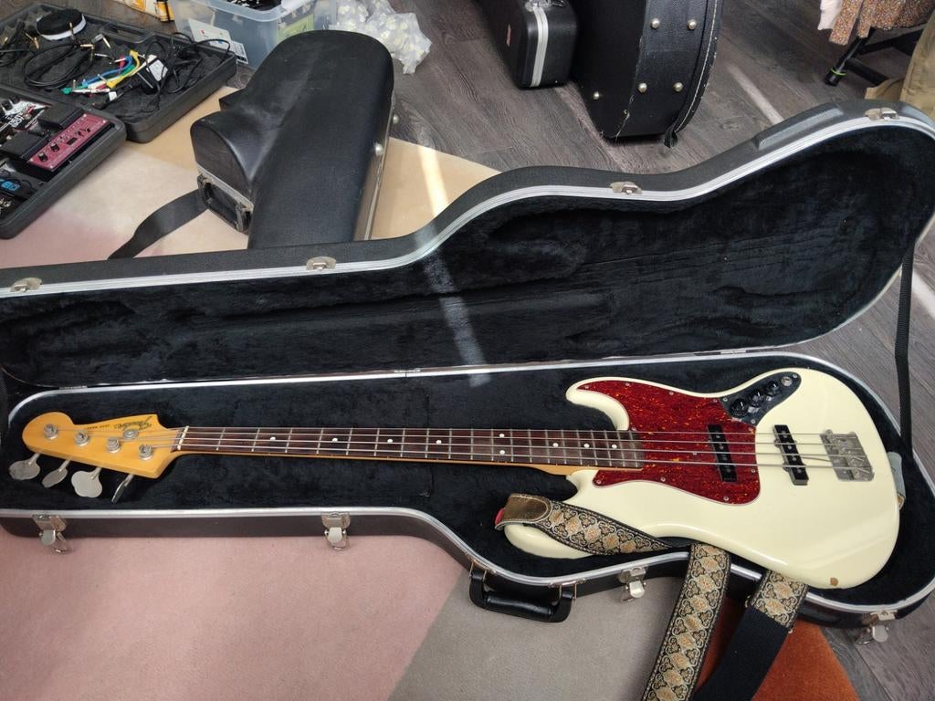 Fender Jazz Bass ’60s Reissue MIJ (1987–1989) Olympic White, Ophalen, Gebruikt, Elektrisch