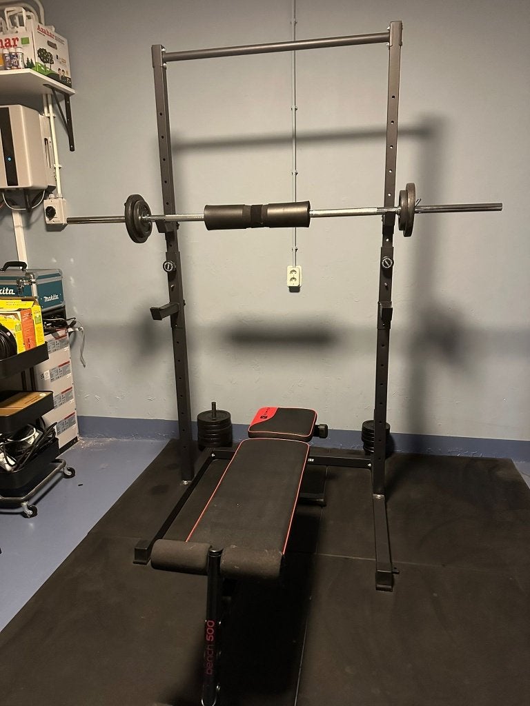 Home gym set (gietijzer), Sport en Fitness, Ophalen, Gebruikt, Overige typen