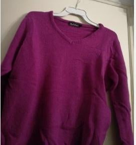 NIEUW trui MAR COLLECTION wol 80% LAMBSWOOL fuctia Paars L, Verzenden, Nieuw, Maat 42/44 (L), Paars