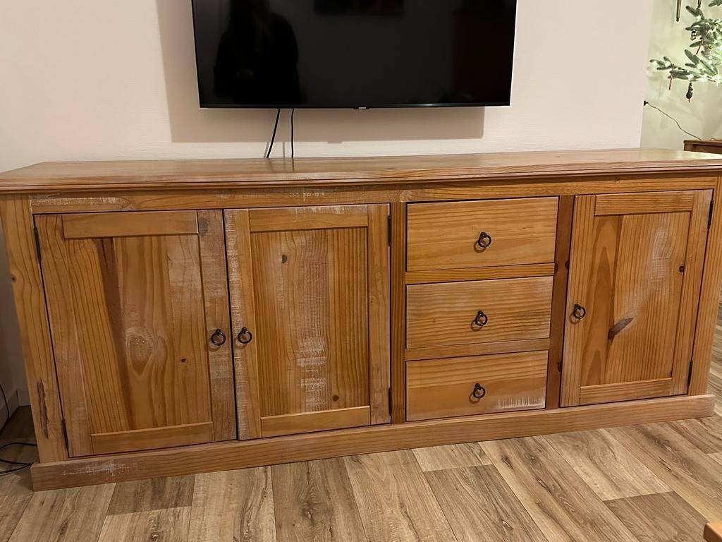 Mooi Groot Grenen Dressoir., Huis en Inrichting, Kasten | Dressoirs, Ophalen, Met deur(en), 150 tot 200 cm, Zo goed als nieuw