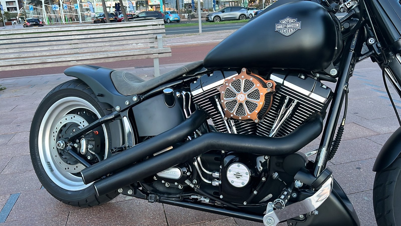 VANDAAG € 11.749 Custom made Harley Davidson Fatboy uit 2008, Motoren, Chopper, Gebruikt, Particulier, Meer dan 35 kW