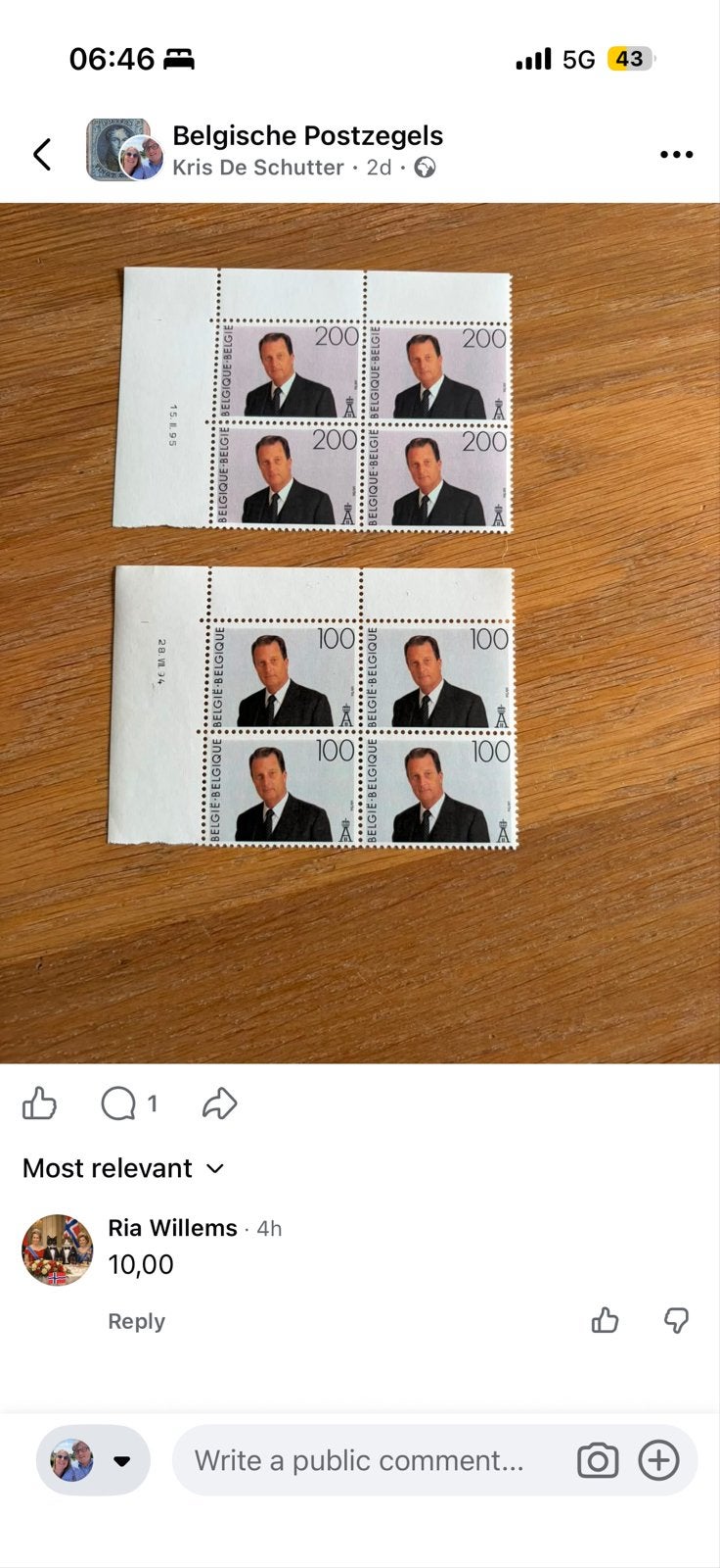 Belgische Postzegels: Koning Boudewijn 100F en 200F, Ophalen of Verzenden, Postfris, Postfris, Staatshoofden