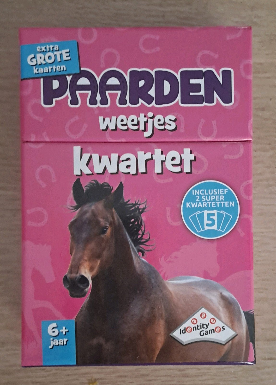 Paarden weetjes kwartet - Identity Games, Vijf spelers of meer, Ophalen of Verzenden, Gebruikt, Identity Games