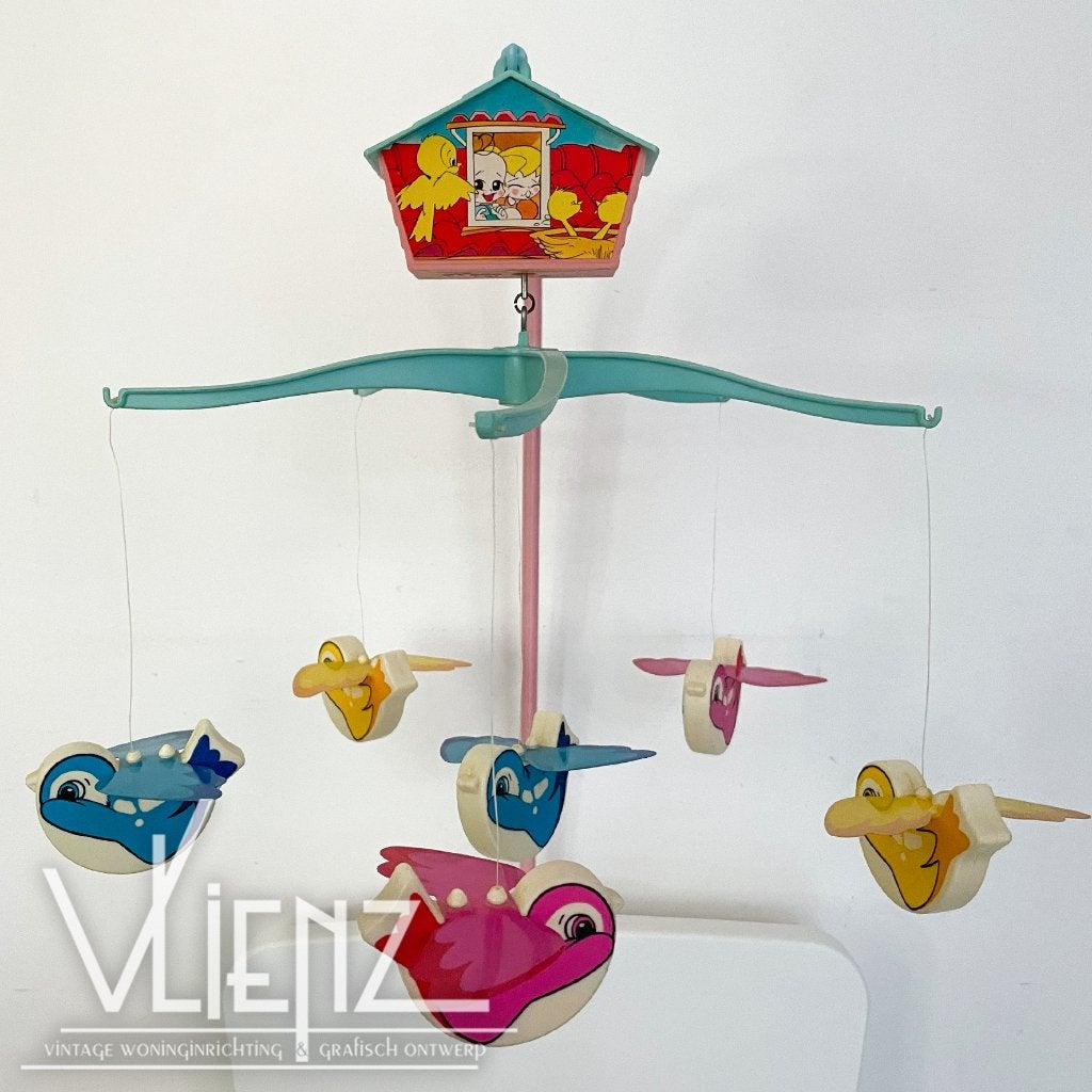 Vintage Chicco baby mobiel, mobile, box of bed, Ophalen of Verzenden, Huis en Inrichting