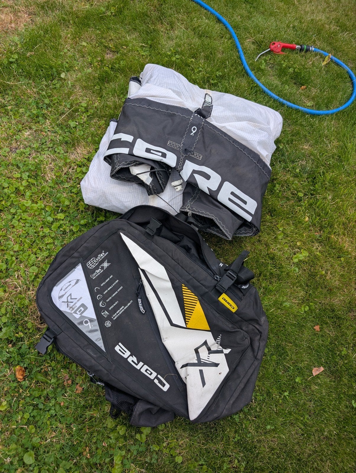 Core XR5 9m kite, Watersport en Boten, Kitesurfen, Gebruikt, 9 m², Geen board, Ophalen of Verzenden