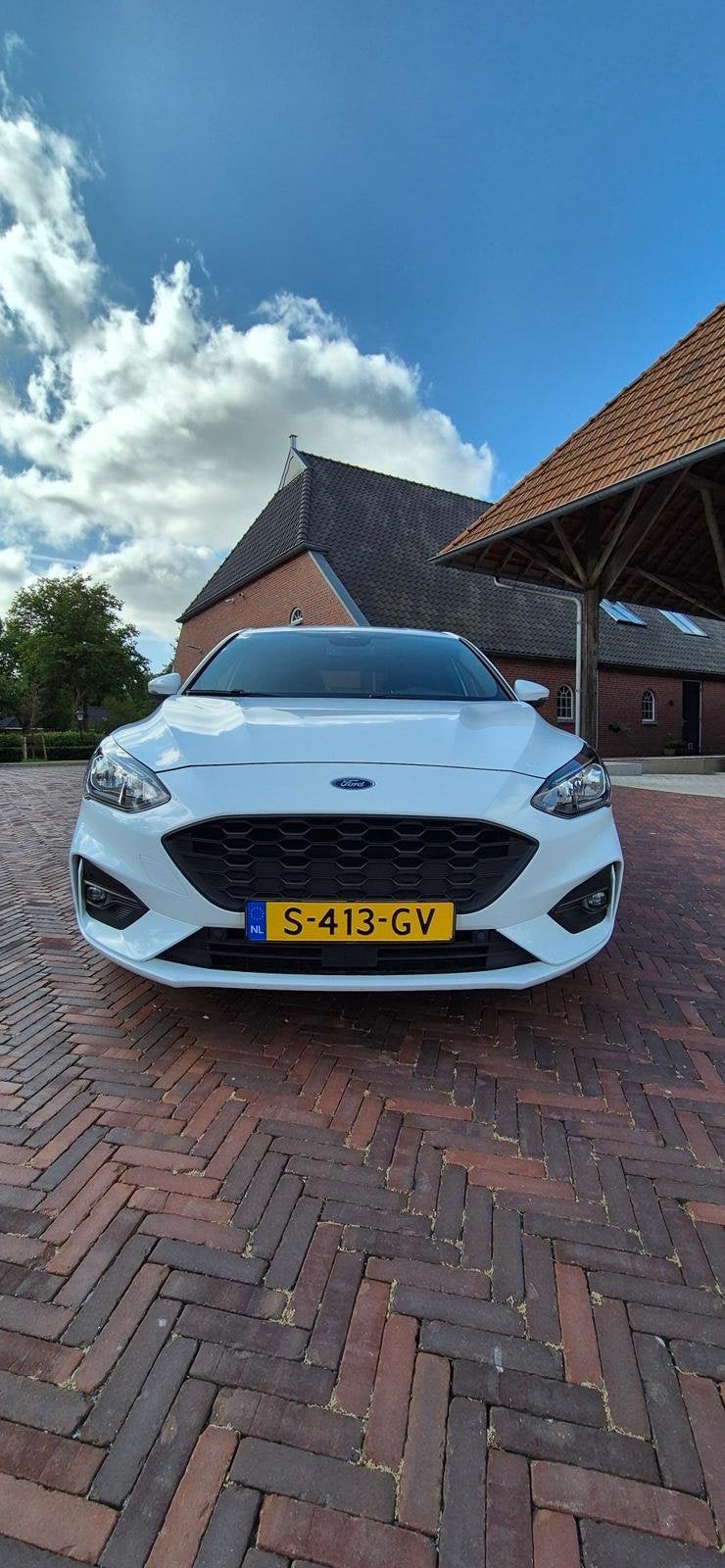 Ford Focus 1.0 Ecoboost 125pk 2020 Wit, Auto's, Ford, Zwart, Wit, Handgeschakeld, Particulier