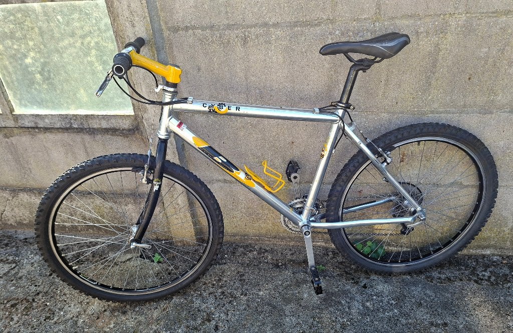 Mountainbike mtb 26 inch wielen, Gebruikt, Velgrem, 45 tot 49 cm, Geen vering