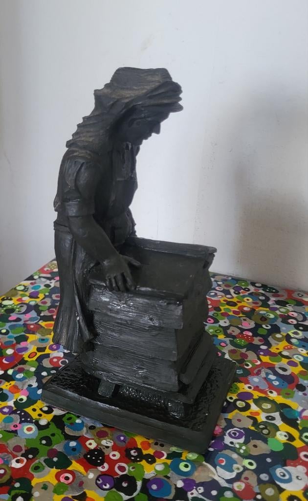 Handcrafted beeldje (9×7×18 cm), Antiek en Kunst, Ophalen of Verzenden