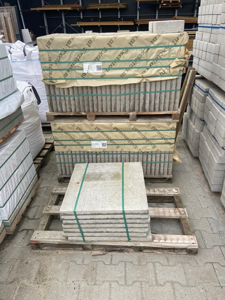 Terrastegel 60x60x4 cm Grijs/Brons (Restpartij) - J&W 8, Ophalen, Nieuw, 10 m² of meer, Nvt