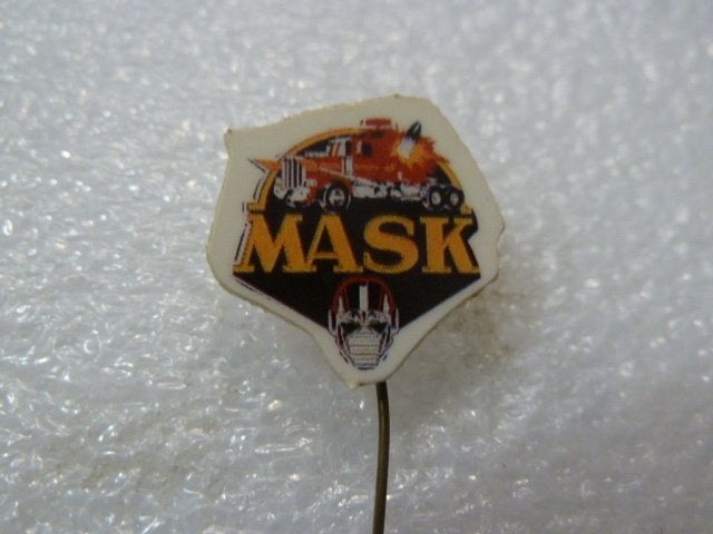 Vintage MASK Speldje - Jaren '80 Nostalgie, Ophalen of Verzenden, Gebruikt, Overige onderwerpen, Speldje of Pin