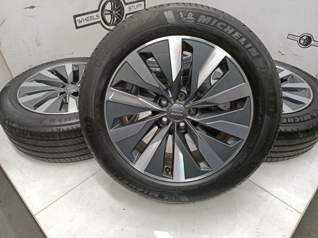 Audi A6 C8 lichtmetaal velgen 18"inch 5x112, Ophalen, Gebruikt, 18 inch, Banden en Velgen
