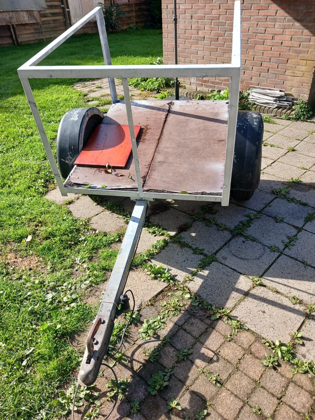 Aanhanger met werkende verlichting, Auto diversen, Ophalen of Verzenden, Gebruikt