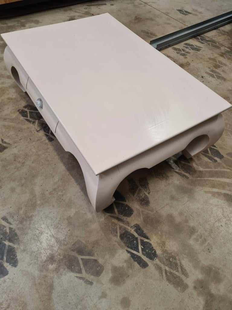 Witte Teak Opium Salontafel, Huis en Inrichting, Tafels | Salontafels, Ophalen, Gebruikt, Opium, 100 tot 150 cm
