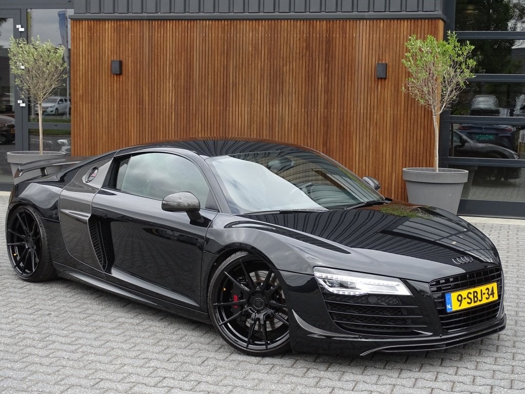 Audi R8 4.2 V8 FSI 421PK / Carbon / Liftsysteem / LED / B&O, Gebruikt, Zwart, Leder, Handgeschakeld