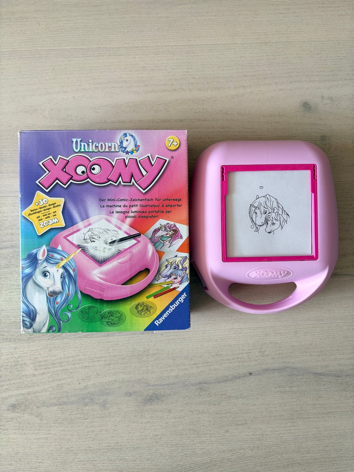 Ravensburger Xoomy Unicorn Mini-Comic-Tekentafel, Ophalen, Zo goed als nieuw, Knutselen, Met licht