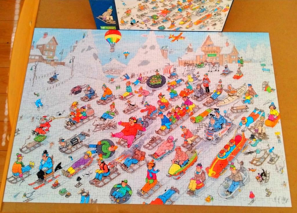 Jan van Haasteren, 100 stukjes, Van Onderen, e.v.a., Ophalen of Verzenden, 500 t/m 1500 stukjes, Zo goed als nieuw, Legpuzzel