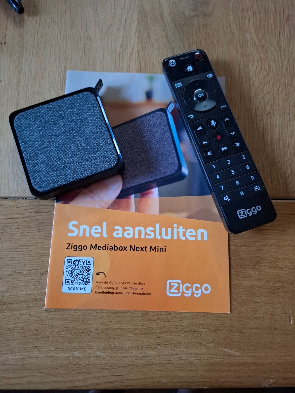 Ziggo Mediabox Next Mini met afstandsbediening, Audio, Tv en Foto, Mediaspelers, Ophalen of Verzenden