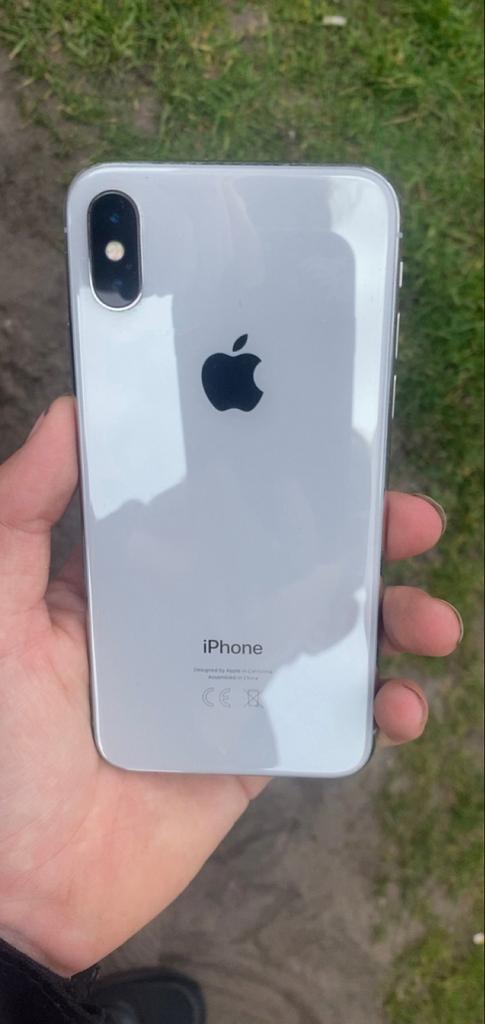 iPhone X zilver, Ophalen, Gebruikt, IPhone X, Zonder simlock