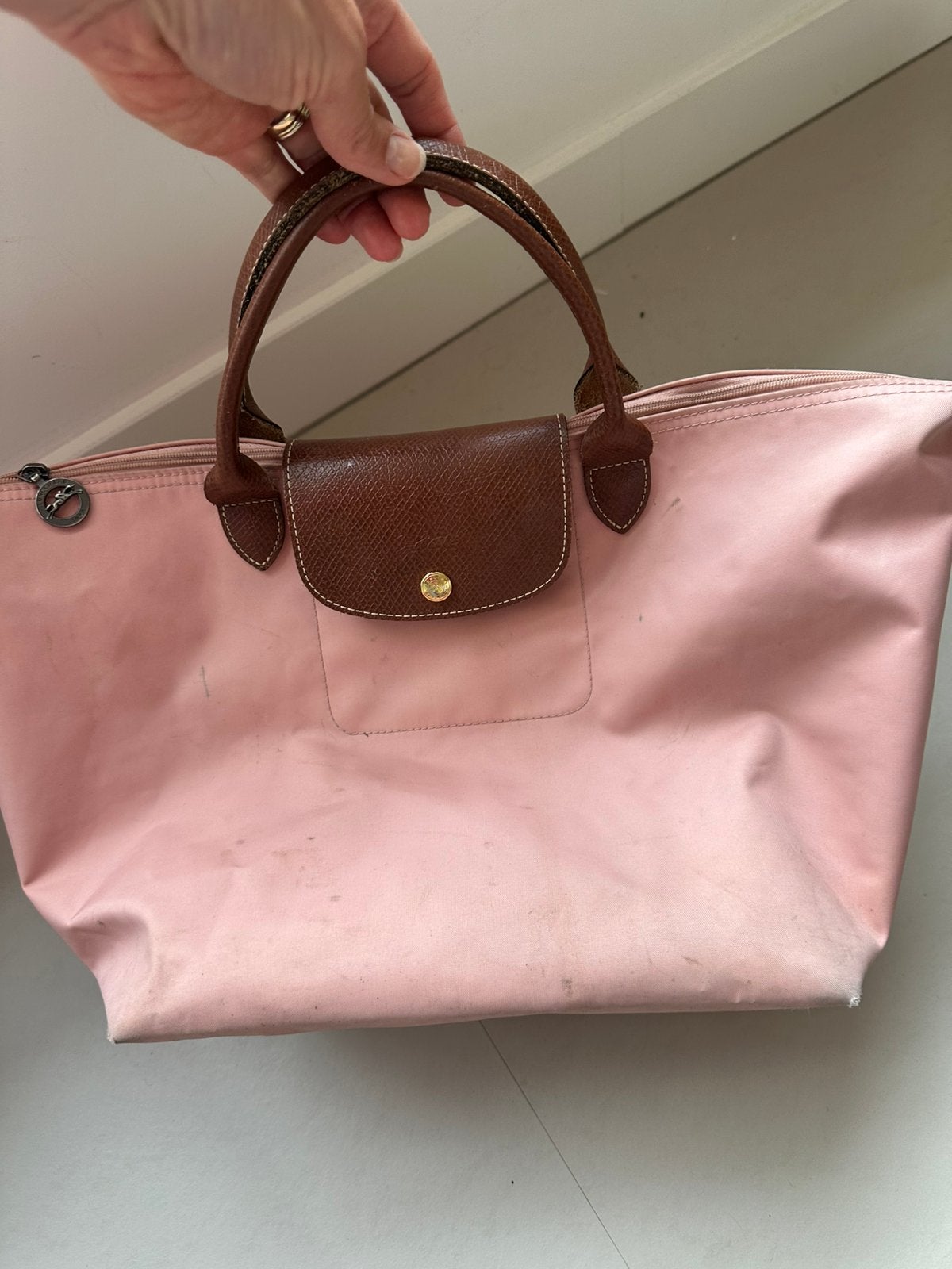 Longchamp I maat m I, Ophalen of Verzenden, Zo goed als nieuw, Roze, Handtas