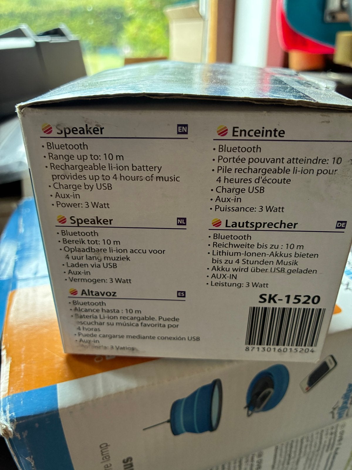 Audiosonic Bluetooth Speaker SK-1520 - Gebruikt, Audio, Tv en Foto, Luidsprekers, Gebruikt, Draagbare speaker, Bluetooth, Minder dan 60 watt