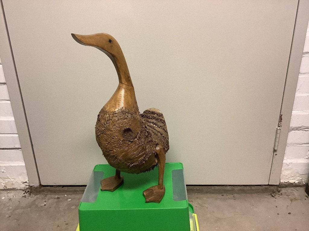 Balinese antieke eenden, Ophalen, Handgemaakt, 20 - 50 cm, Beeld