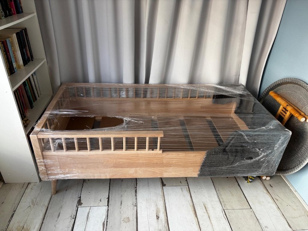 peuterbed, Kinderen en Baby's, Ophalen, Zo goed als nieuw, 140 tot 160 cm, 70 tot 85 cm