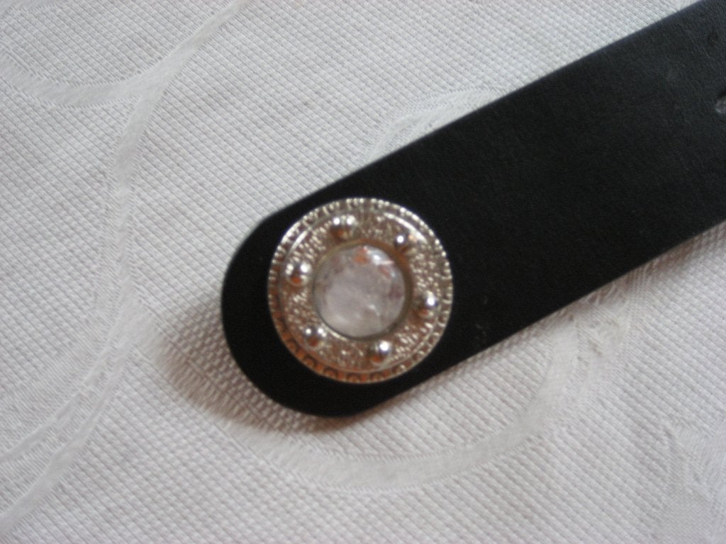Zwarte trendy riem zilverkleurige gesp versieringen 95 cm, Kleding | Dames, Riemen en Ceinturen, MET Jeans, Zwart, 90 tot 100 cm