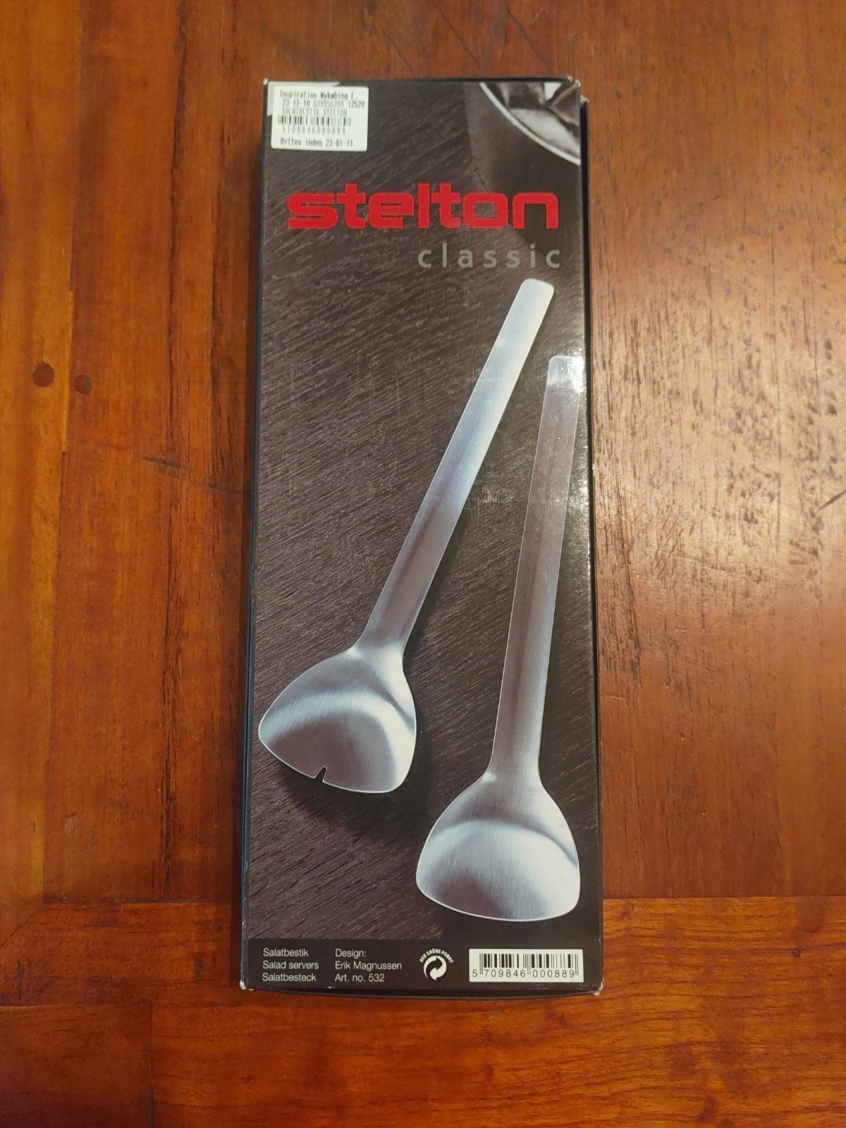 Stelton EM saladebestek, Gebruikt, Bestekset, Ophalen of Verzenden, Slabestek