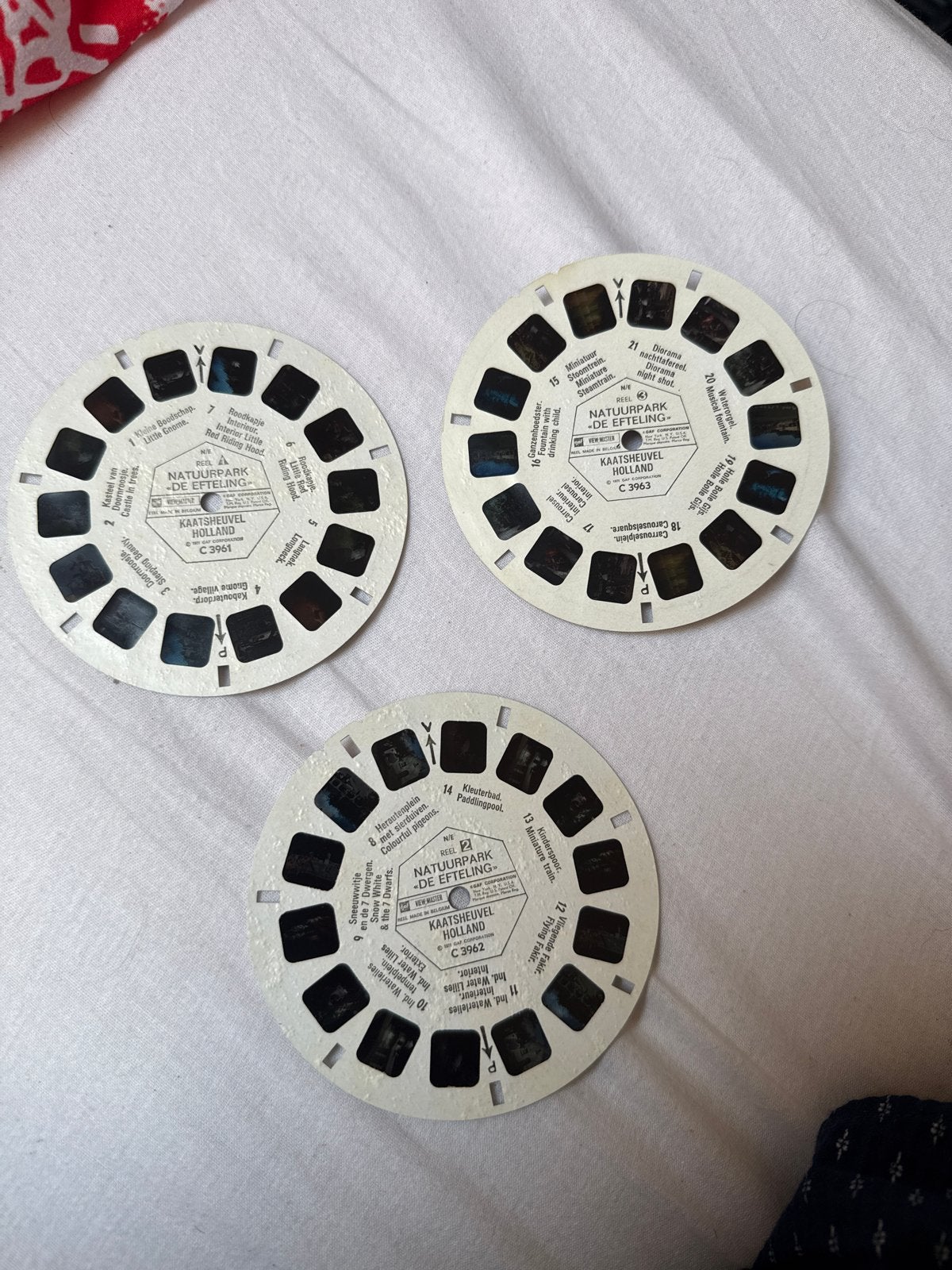 Efteling View-Master schijven  - 3 stuks, Ophalen of Verzenden, Gebruikt