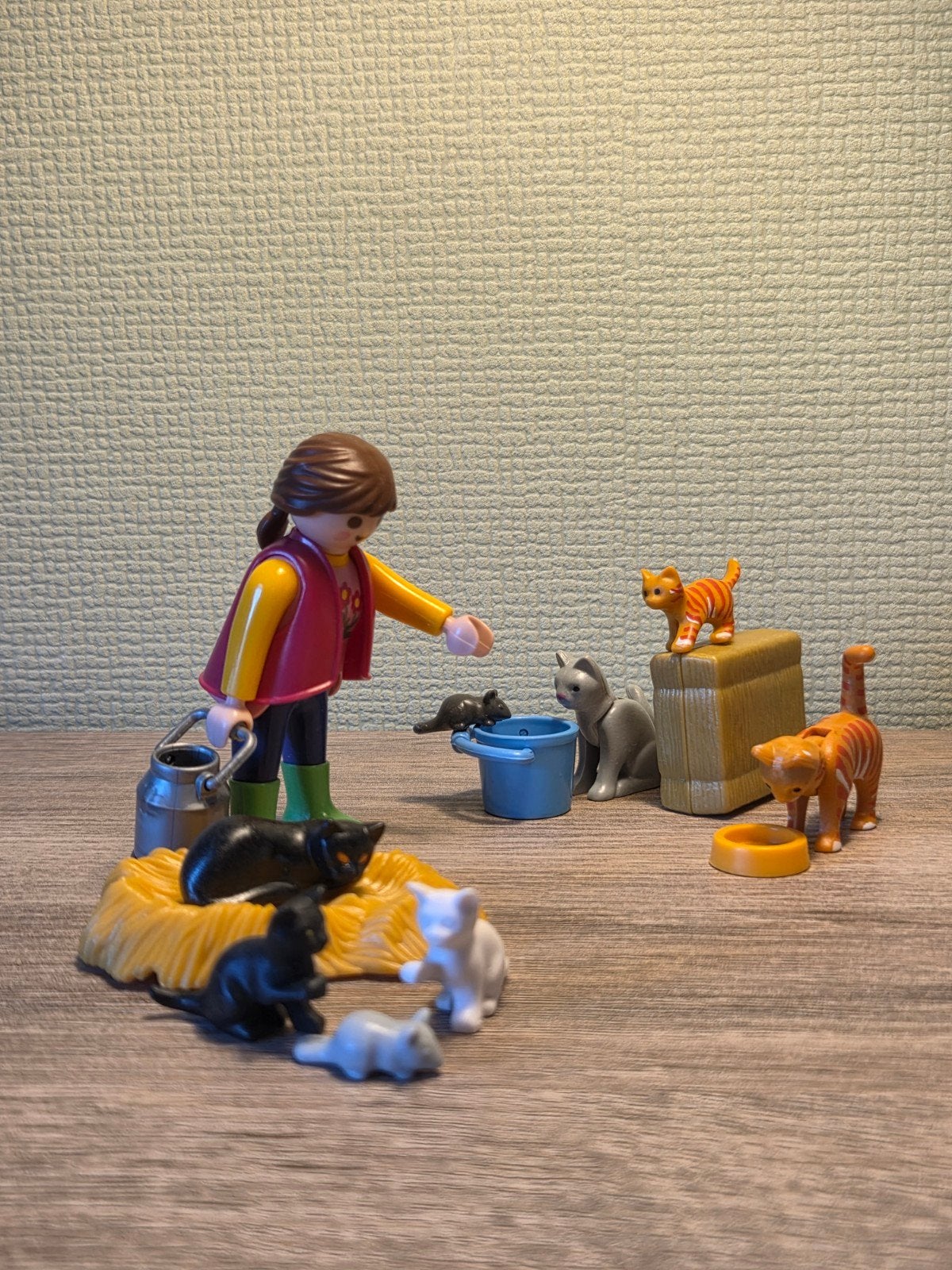 Bonte kattenfamilie Playmobil Country 6139, Ophalen, Complete set, Overige typen, Zo goed als nieuw