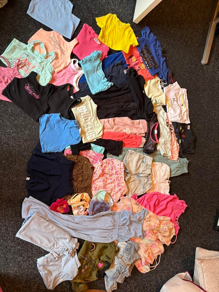 Meisjes zomer kleding pakket draagmaat 122, Ophalen of Verzenden, Zo goed als nieuw, Meisje