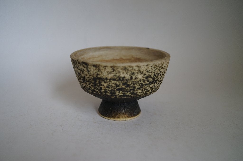 vintage bloempot keramiek berkenbast chamotte boomschors b, Gebruikt, Rond, Binnen, Ophalen of Verzenden