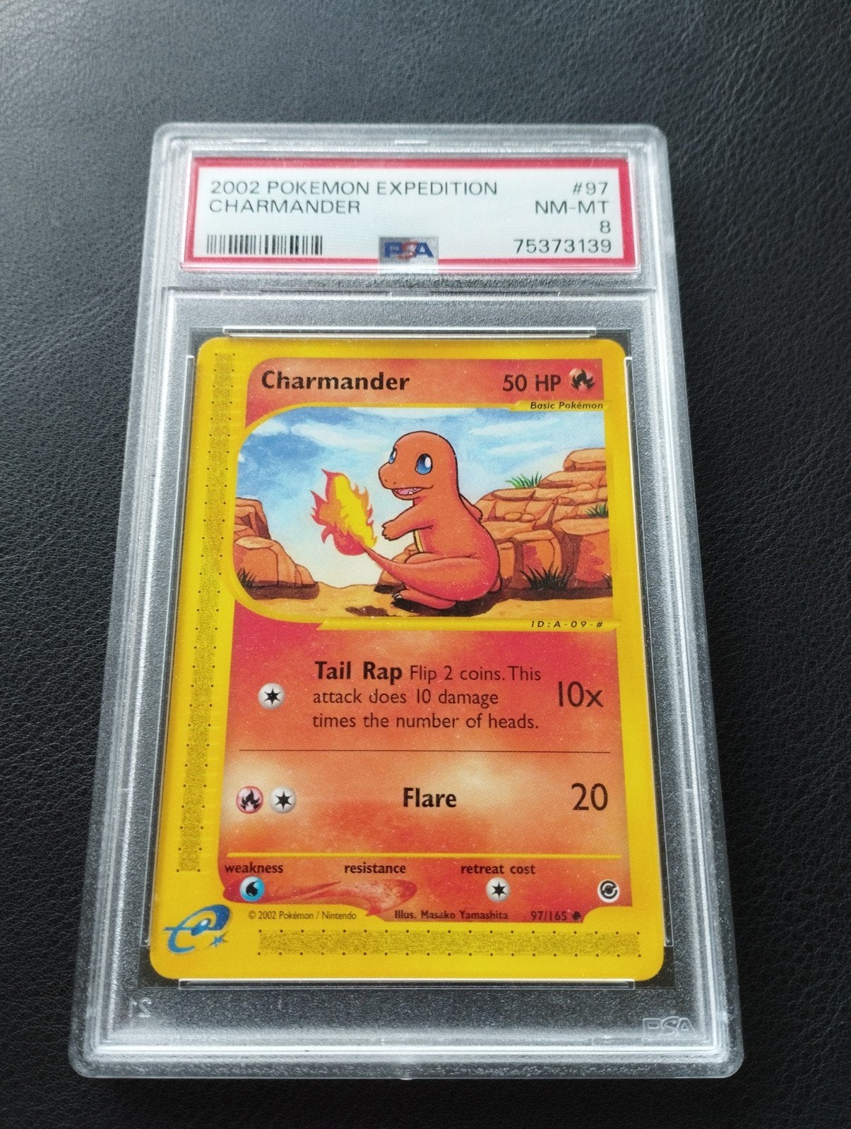 Charmander Pokemon kaart Expedition base set PSA8 NM, Ophalen of Verzenden, Zo goed als nieuw