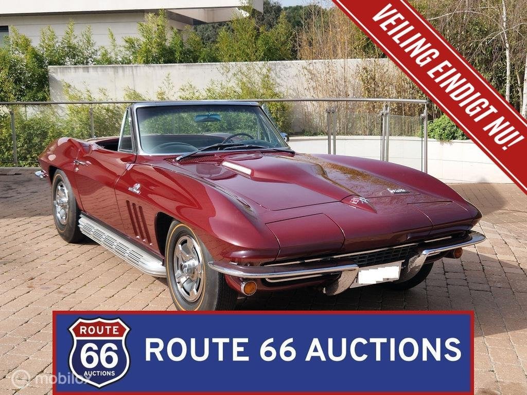 Chevrolet Corvette Sting Ray 427 Turbo Jet | 1966 | Route 66, Auto's, Overige carrosserieën, Chevrolet, Zwart, Bedrijf