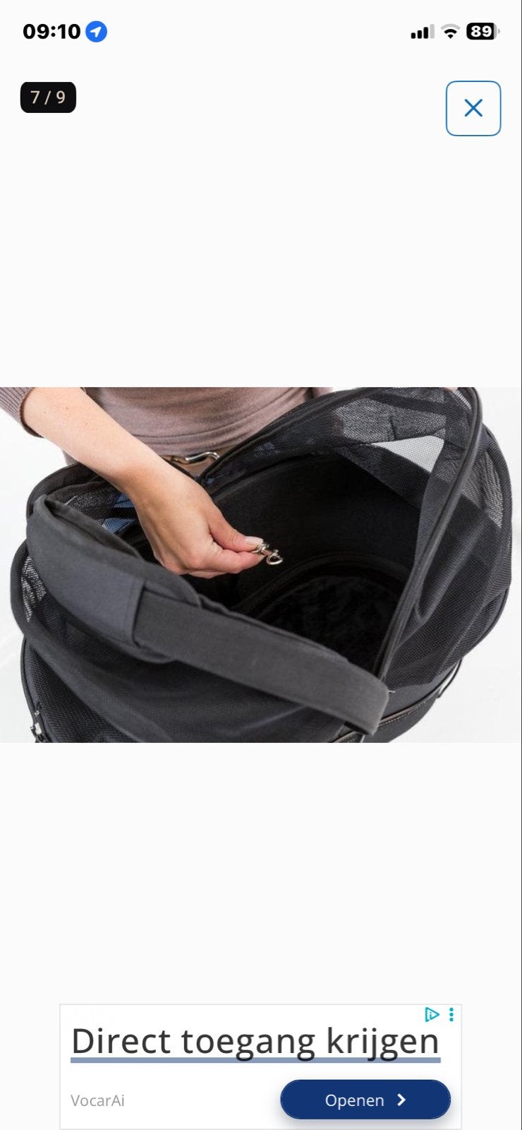Trixie Hondenfietsmand voor bagagedrager - Zwart, Ophalen, Minder dan 20 kg, Opvouwbaar, Nieuw