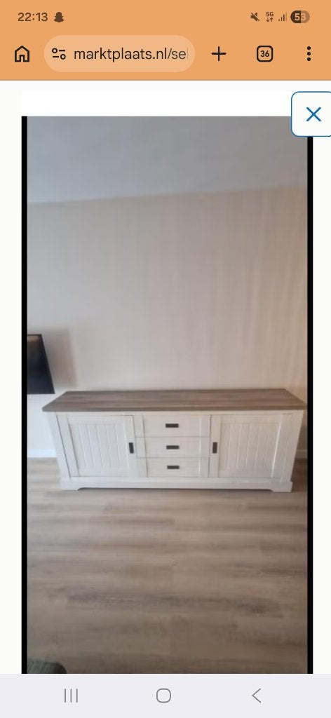 Dressoir kast 215 lang 85 hoog 50 breed, Ophalen, Gebruikt, 200 cm of meer, Met lade(s)