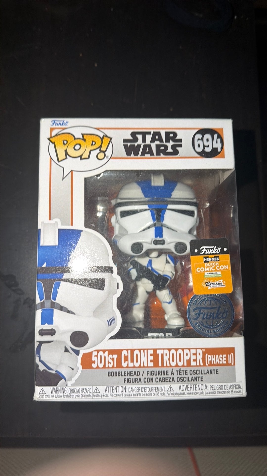 Pop funko 501st clone trooper 694 comic con special edition, Ophalen of Verzenden, Zo goed als nieuw