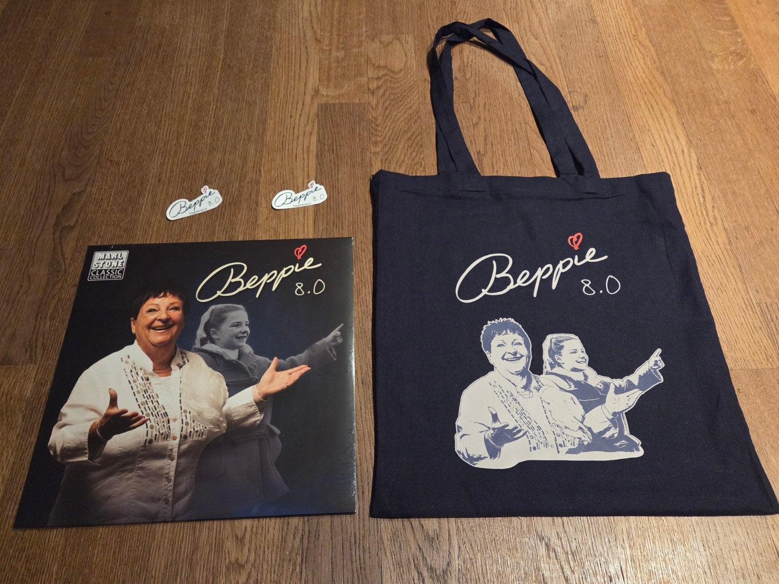 Beppie Kraft LP 8.0 + stoffen tas en 2 stickers, Cd's en Dvd's, LP, Pop, Speciale editie, Ophalen of Verzenden