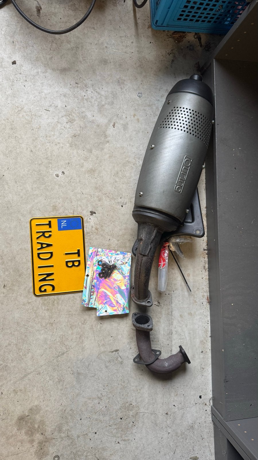 Leovince Touring 6-punts uitlaat Piaggio/Gilera 125/180, Zo goed als nieuw, K, K, K