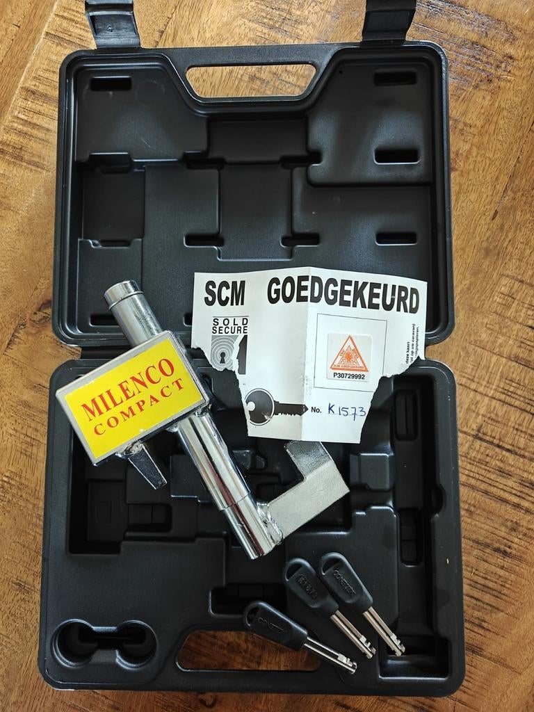 Milenco Compact SCM Goedgekeurd Disselslot, Ophalen of Verzenden, Zo goed als nieuw