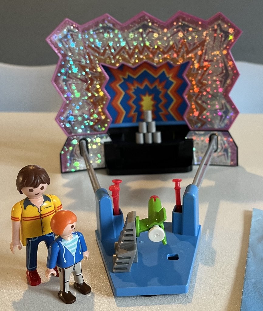 Playmobil 5547, Kermis, Blikken gooien., Gebruikt, Complete set, Overige typen, Ophalen of Verzenden