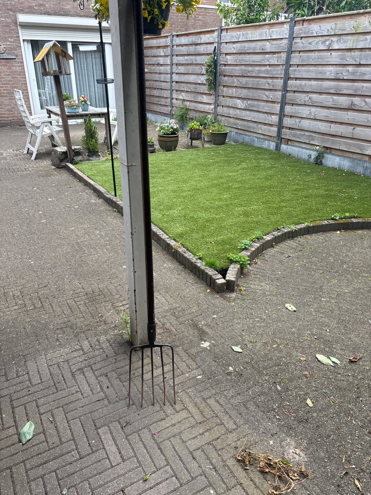 Robuuste tuinvork - Riek Ideaal voor tuinwerk, Ophalen, Gebruikt, Vork