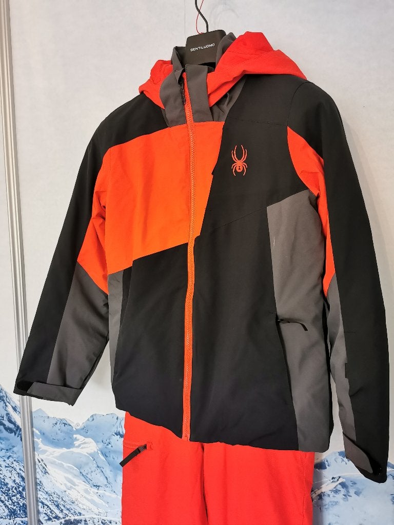 Spyder Kids, Skipak, maat 16 / 164 rood/zwart/grijs, Kinderen en Baby's, Spyder, Jongen of Meisje, Ophalen of Verzenden, Zo goed als nieuw