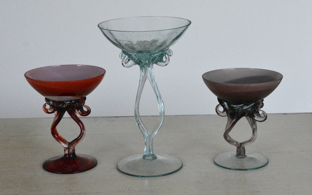 Set van drie Józefina Krosno glazen, Ophalen of Verzenden