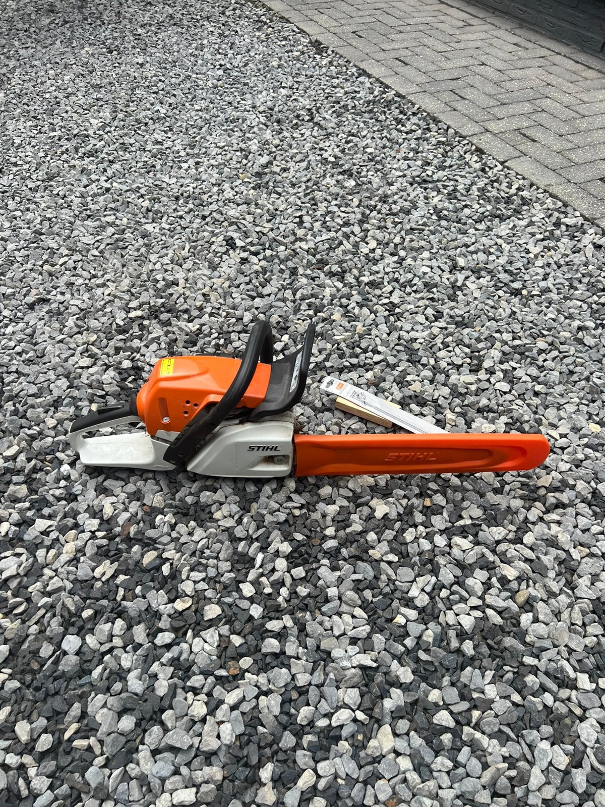 Benzine kettingzaag type MS 251, Ophalen of Verzenden, Zo goed als nieuw, Benzine