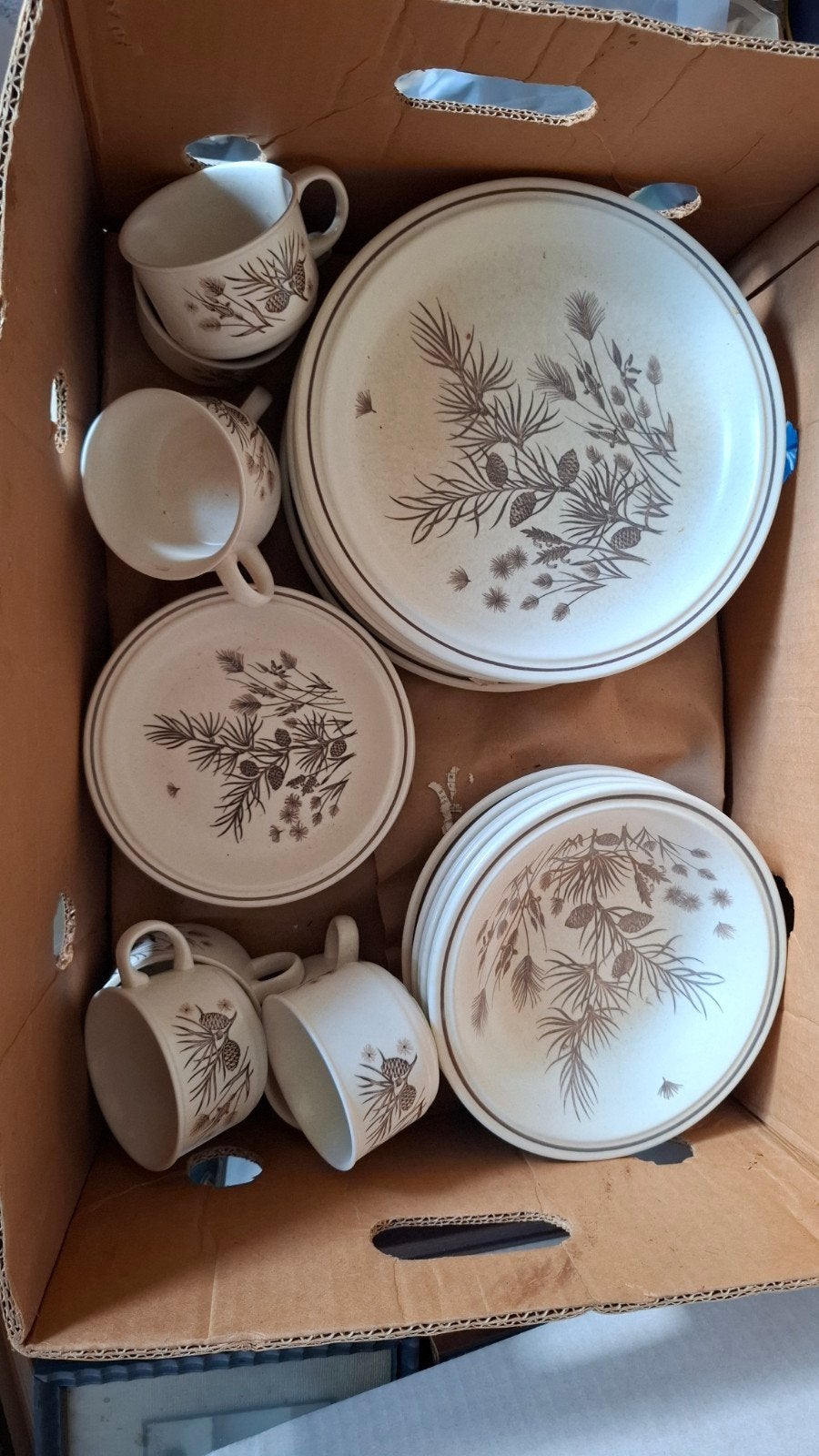 Servies set Pinewood by W.H. Grindley Co Ltd., Ophalen, Zo goed als nieuw, Compleet servies
